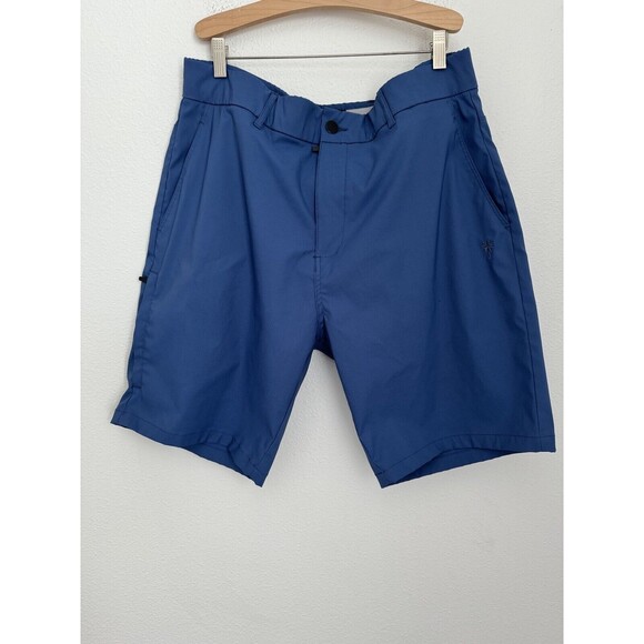 All Day Short 4-way Stretch Men’s Blue Cellphone Pocket Excellent Size 36 - Picture 1 of 7